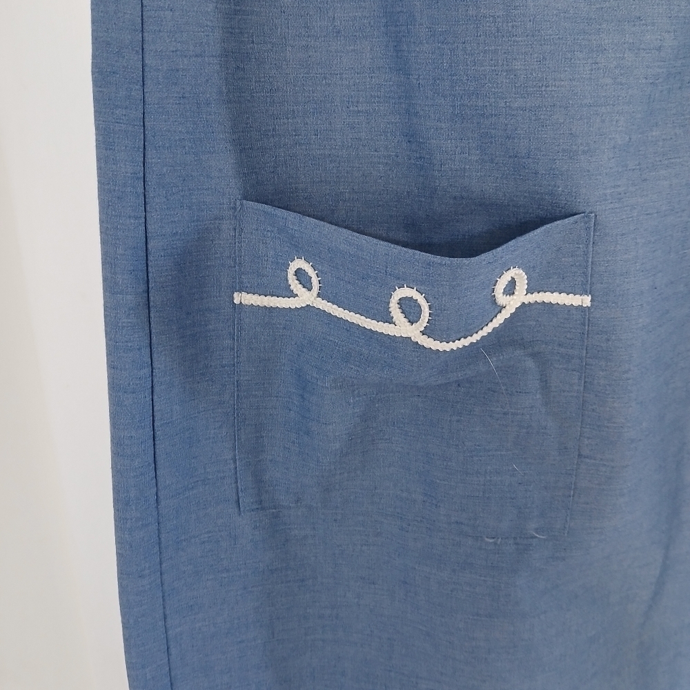 Rare Vintage 1960's Unbranded Union Label Shirt Dress House Coat … - Picture 9 of 15